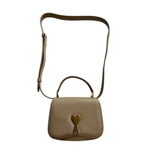 NWOT AMI Paris Mini Paris Paris Bag in Taupe Sparkle